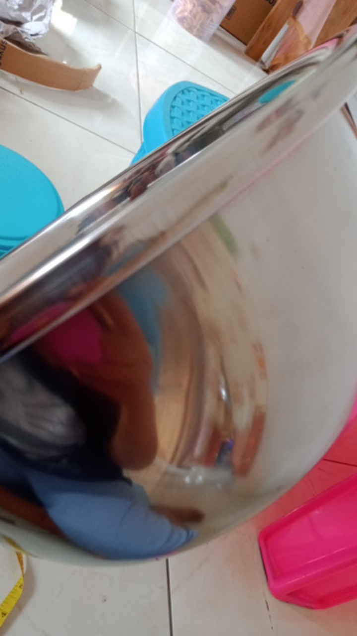 Waskom/ Baskom Stainless Kilap Tebal Size 26cm Dan 28cm Subta