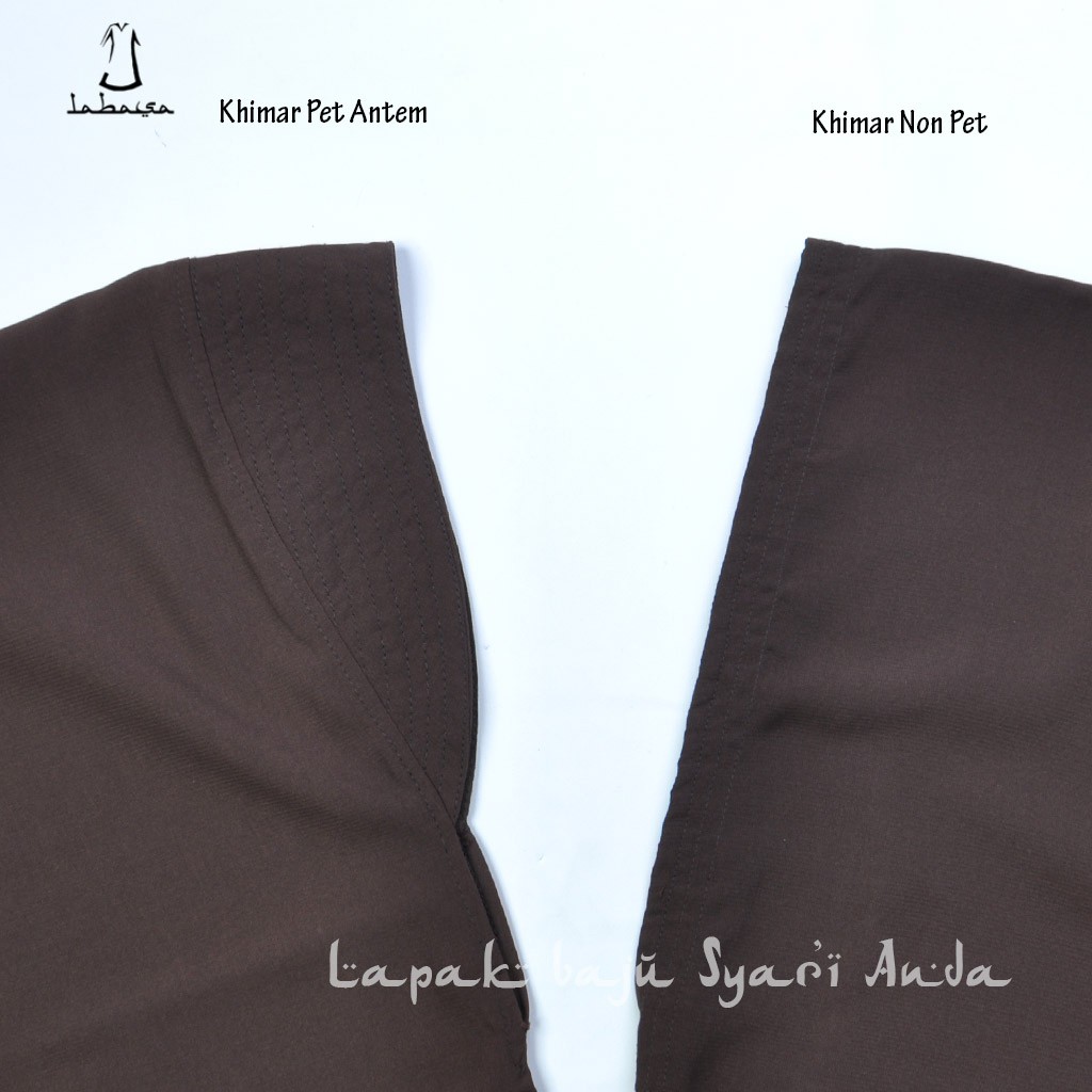 Labasa Khimar Jumbo Non Pet XL Wolfis Sebetis Aneka Warna | Bisa COD