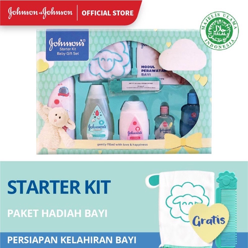 Johnson’s Stater Kit Gift Set - Johnson Paket Hadiah Melahirkan Lahiran Bayi - Kado Bayi Lahir