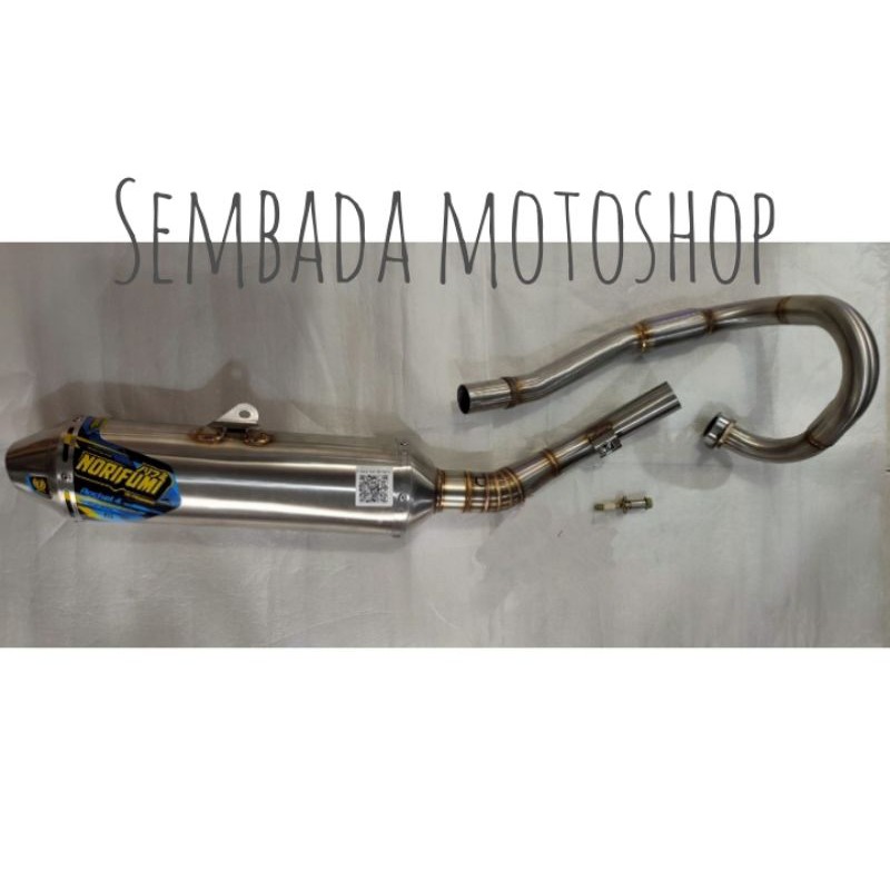 Knalpot norifumi rocket 4 klx 230 R klx 230 S full stainless original norifumi