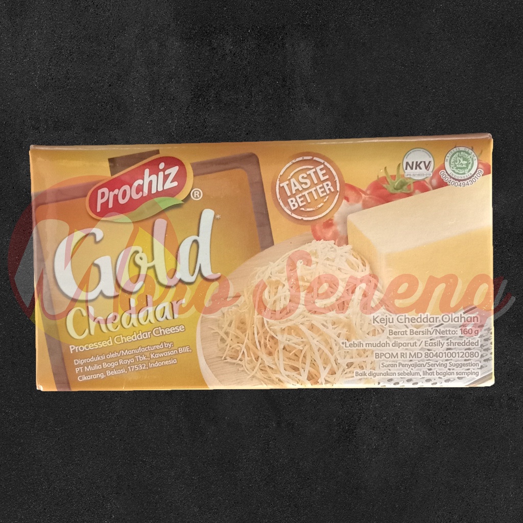 Jual Prochiz Gold Keju Cheddar Balok / Cheddar Cheese - 160 Gram ...