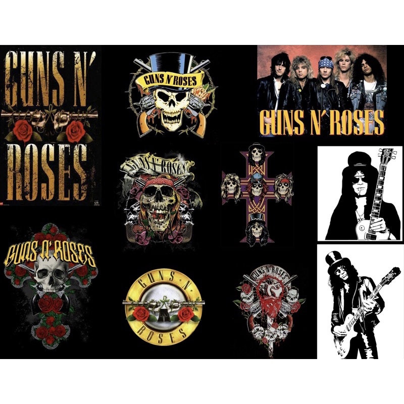 sticker pack band rock guns n roses slash barat