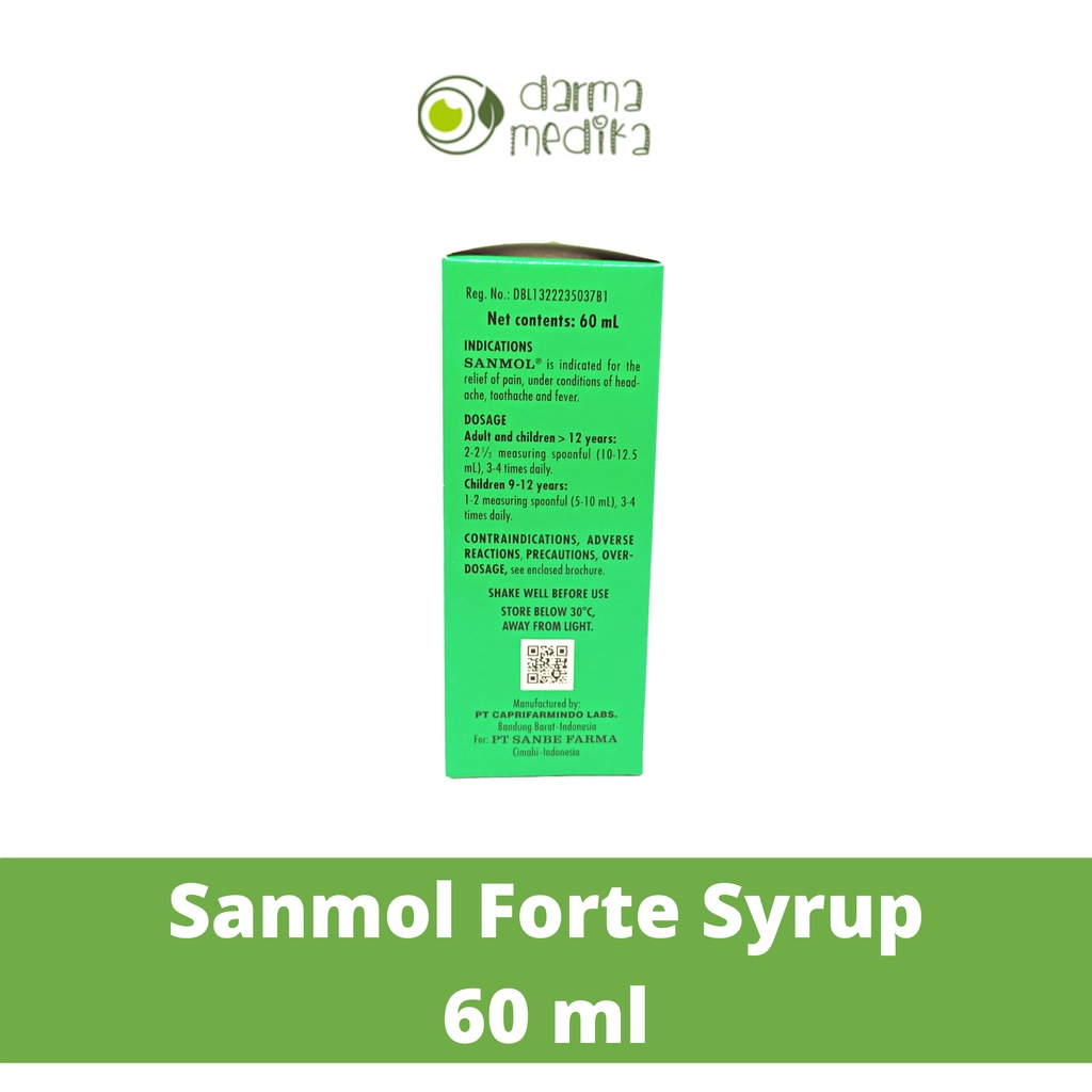 Sanmol FORTE Sirup 60 ml 60ml Original