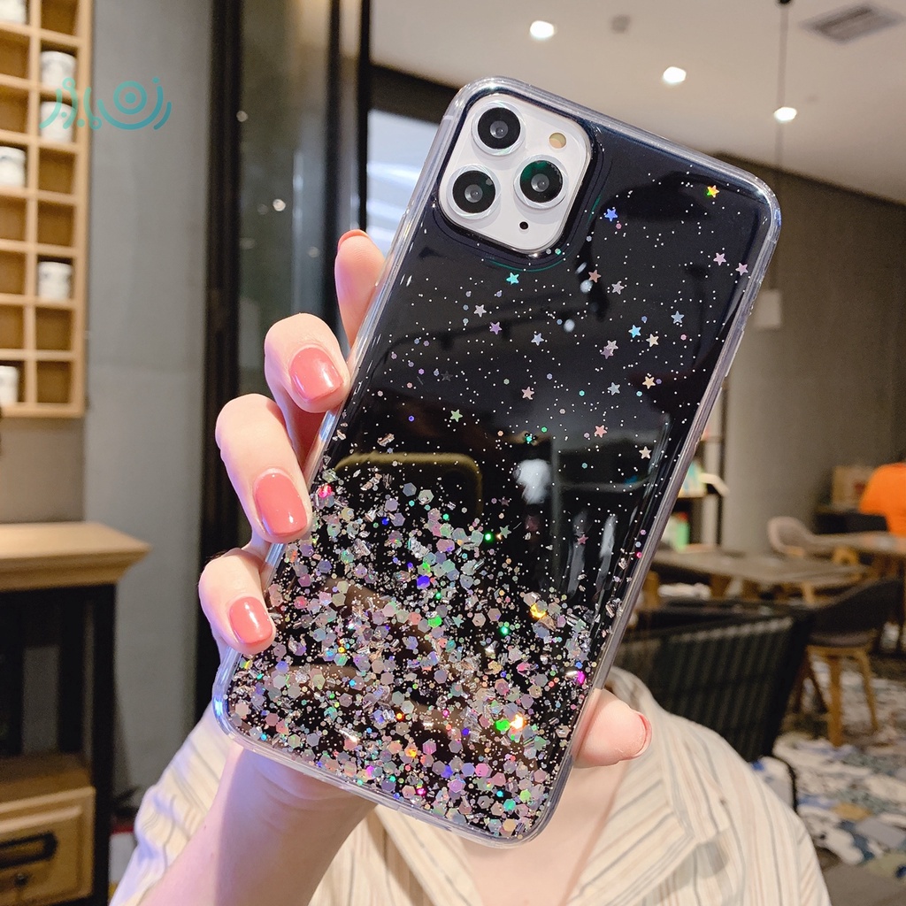 Bling Glitter Phone Case For Samsung Galaxy A71 A51 A70 A50S A30S A20 A30 A20S A10S A01 A31 M31 Sparkle Glitter transparent silicone back cover