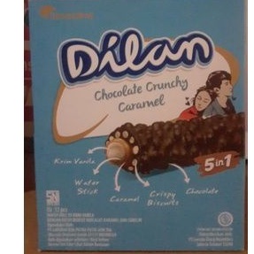 

SNACK DILAN CHOCOLATE CRUNCHY CARAMEL 1 PAK ISI 12pcs BERKUALITAS