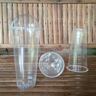 25 pcs Gelas Cup Plastik 22 Oz Tinggi/Es Kocok