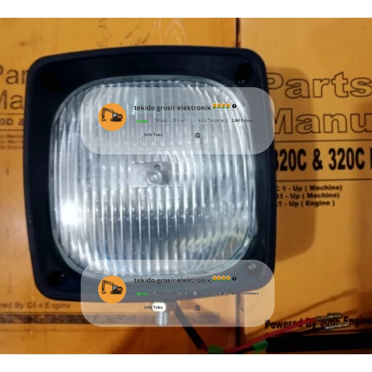 WORK LAMP LAMPU KERJA LAMPU SOROT 24VDC 5I8250 24V CAT320