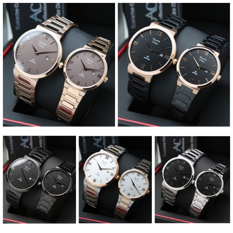 Alexandre Christie Couple AC 8564 Sapphire Original Garansi Resmi Alexander Cristie ac8564