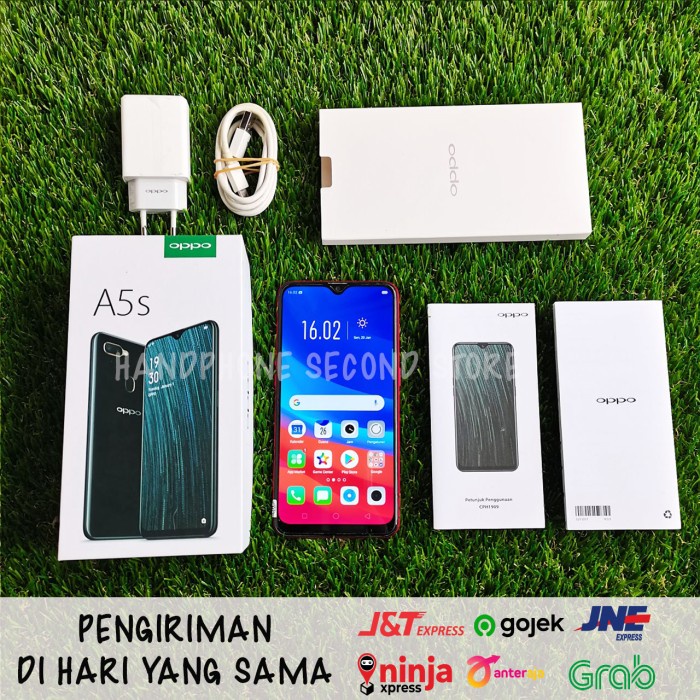 [Tablet/Tab/Pad] Handphone Oppo A5S 3/32Gb Fullset No Headset Second Seken Bekas Murah Tablet / Ipad