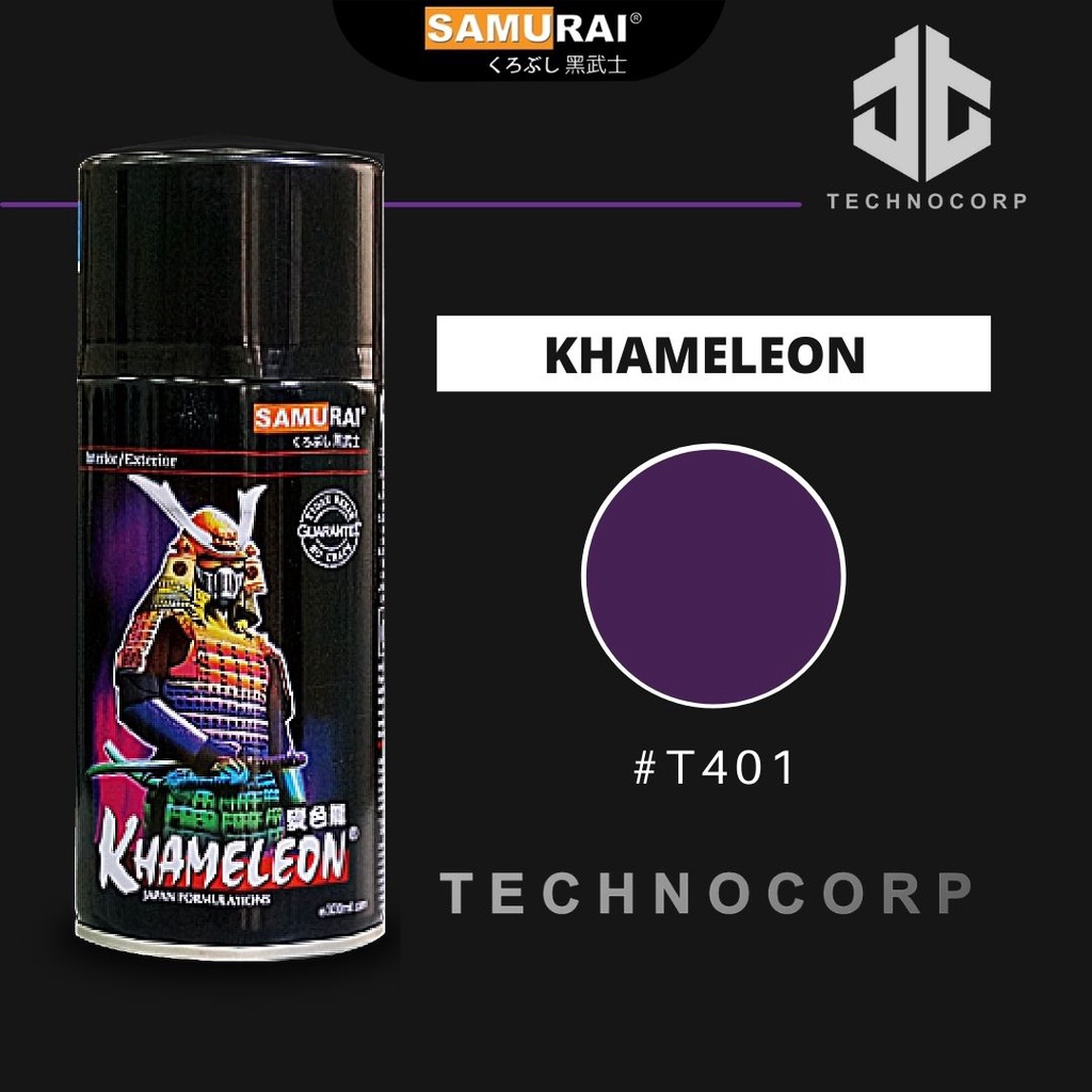 

Cat Semprot SAMURAI PAINT T401 BUNGLON / KHAMELEON UNGU VIOLET