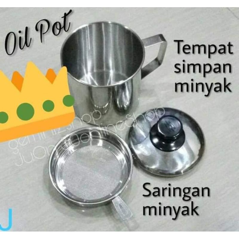 OIL POT/ WADAH SARINGAN MINYAK 1200 ML