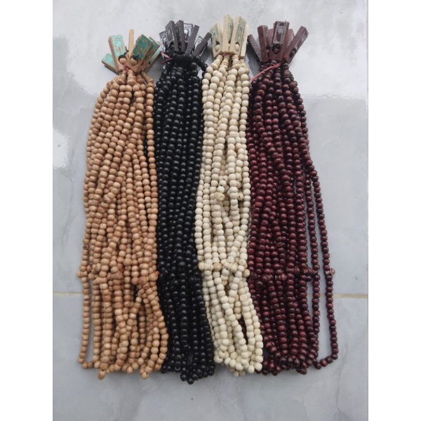 TASBIH KAYU 99 7-8mm SOUVENIR UMROH HAJI HAJATAN