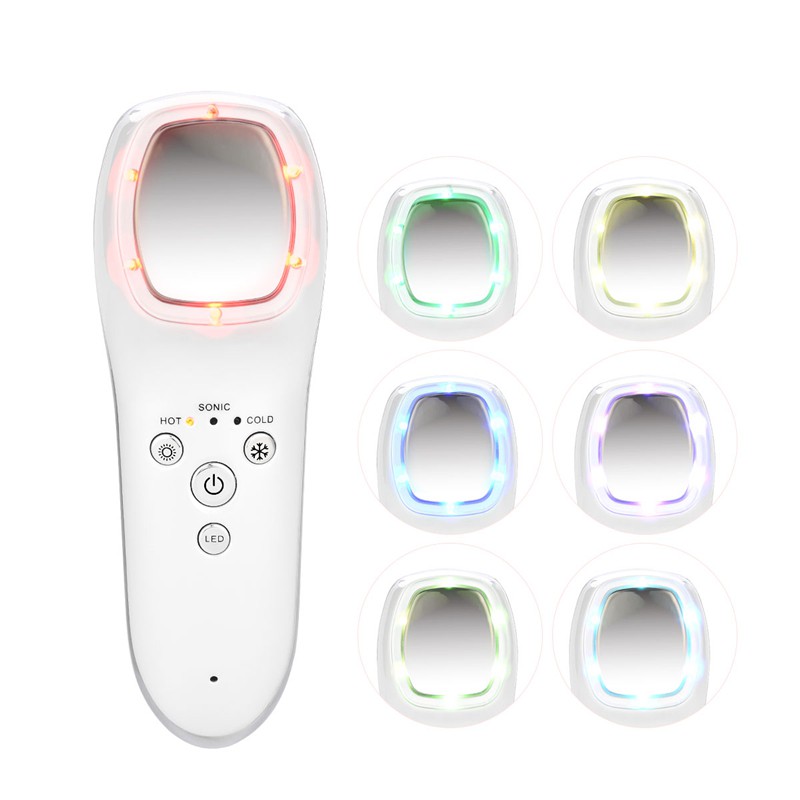 

CkeyiN Pijat Wajah Panas dan Dingin Ultrasonik Foton LED Terapi Kecantikan MR283W