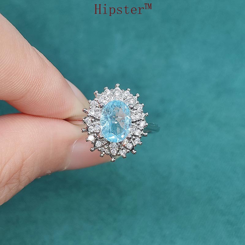 Natural Topaz Ring Women