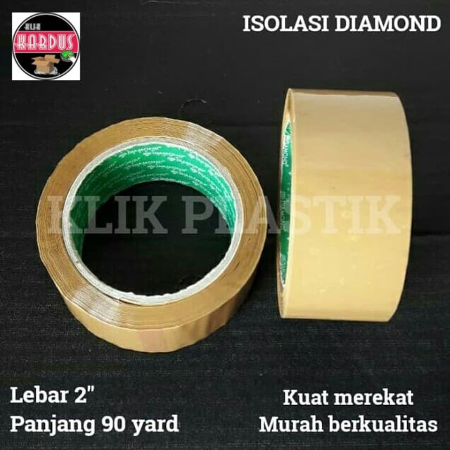 

ISOLASI COKLAT DIAMOND/SELOTIP/OPP/TAPE/LAKBAN COKLAT/ISOLASI COKLAT