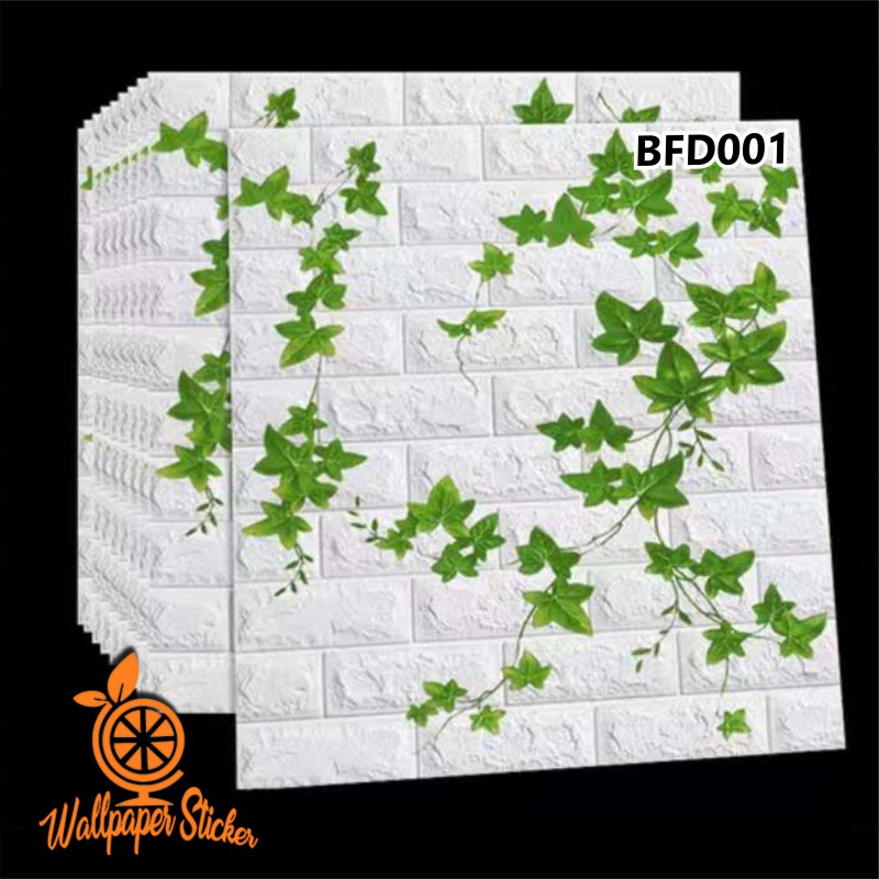 Wallpaper Dinding Foam Motif Bata Matte Dan Glossy 3D Ukuran 70X77 Cm Dekorasi-8