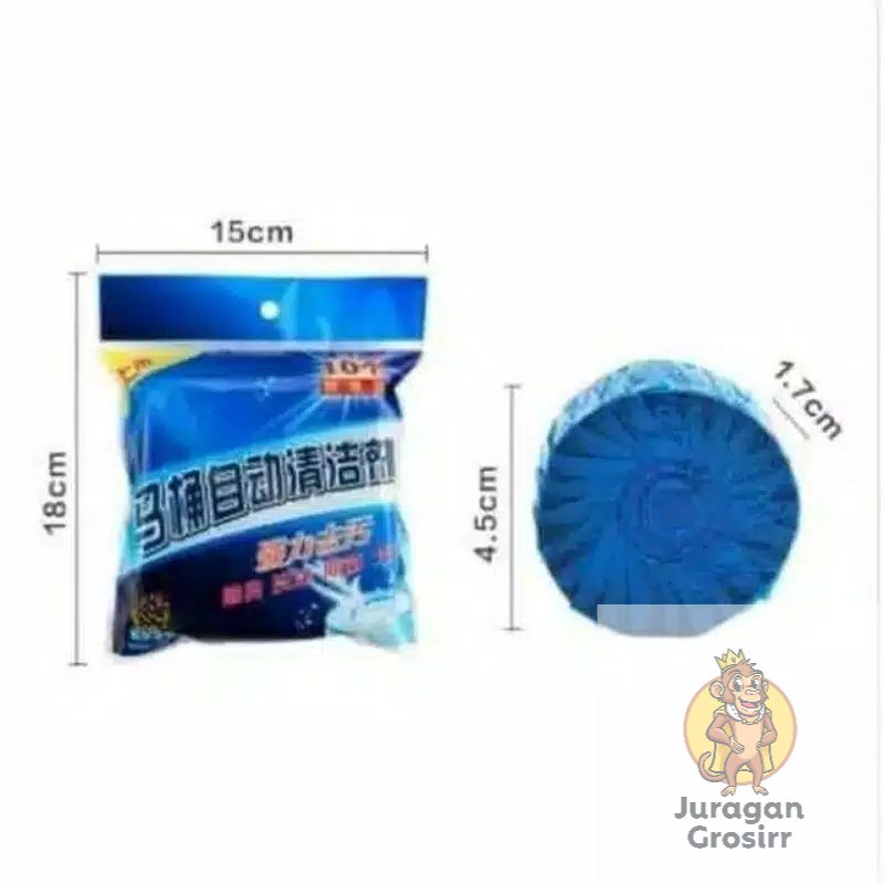 JG - BLUE CLEAN - TABLET BIRU - PEMBERSIH PENYEGAR KLOSET TOILET / PENJERNIH AIR WC ASLI TAHAN LAMA