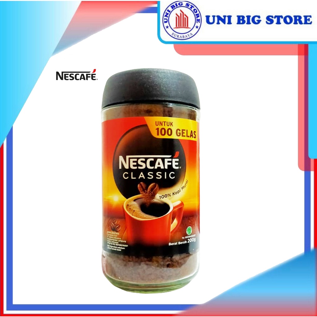 

NESCAFE Classic Coffee Kopi Era 200 gr JAR Botol Bubuk Dalgona