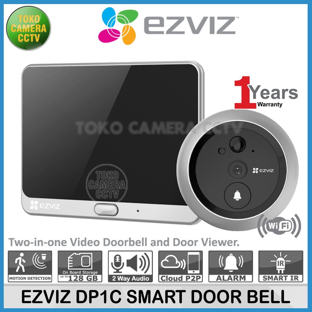 EZVIZ DP1C DOORBELL DOOR VIEWER PEEPHOLE KAMERA BELL PINTU