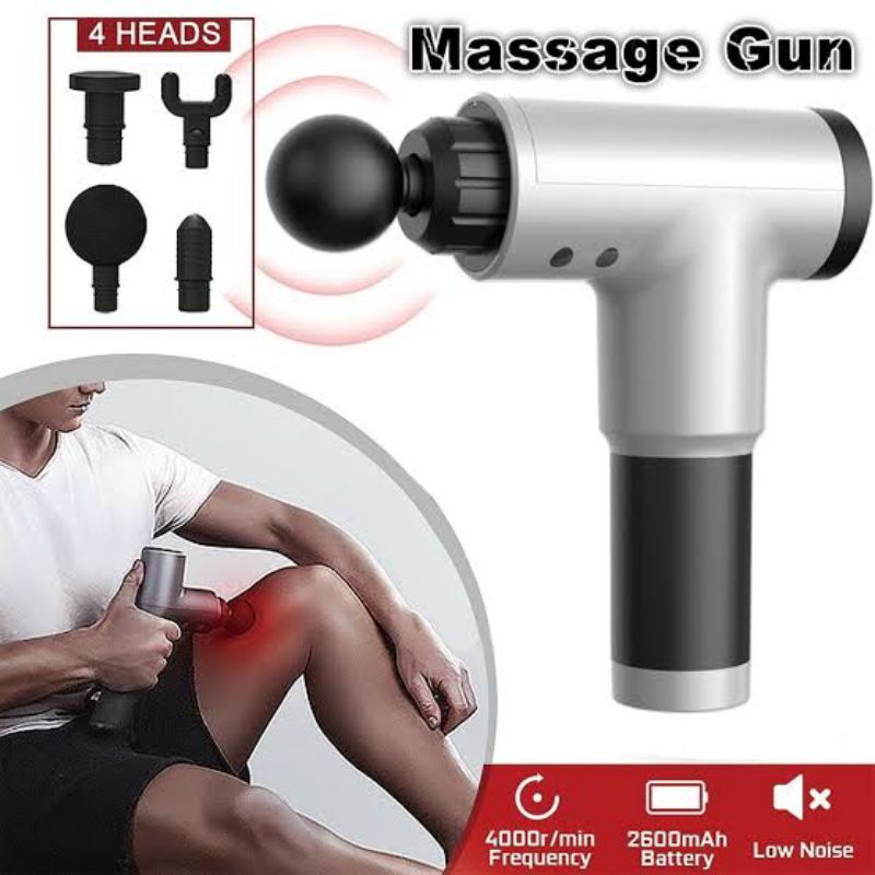FASCIAL MASSAGER GUN ALAT PIJAT GETAR PORTABLE