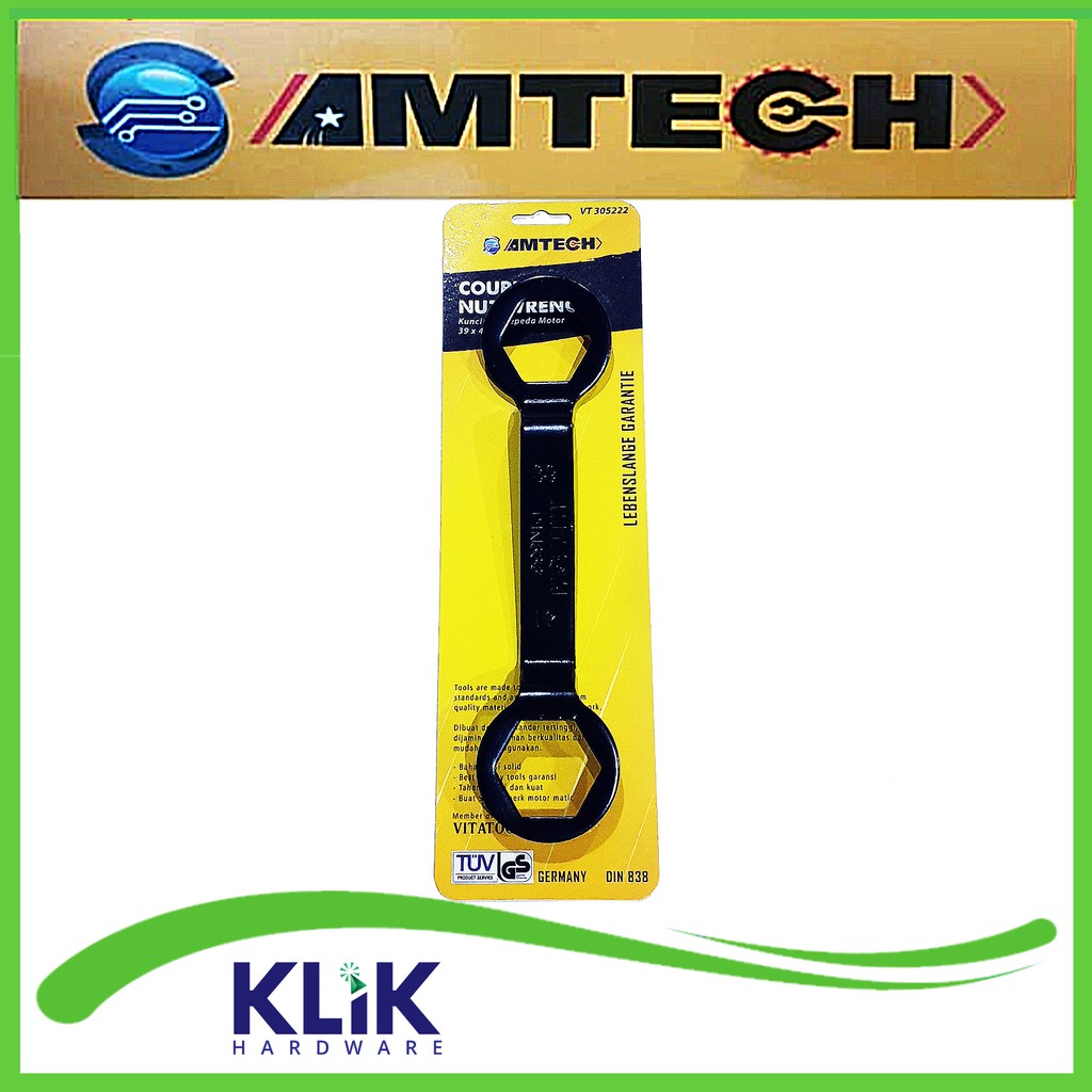 Amtech PREMIUM Kunci Mur Kopling CVT Matic 39 x 41 mm Kampas Ganda 39x41 mm