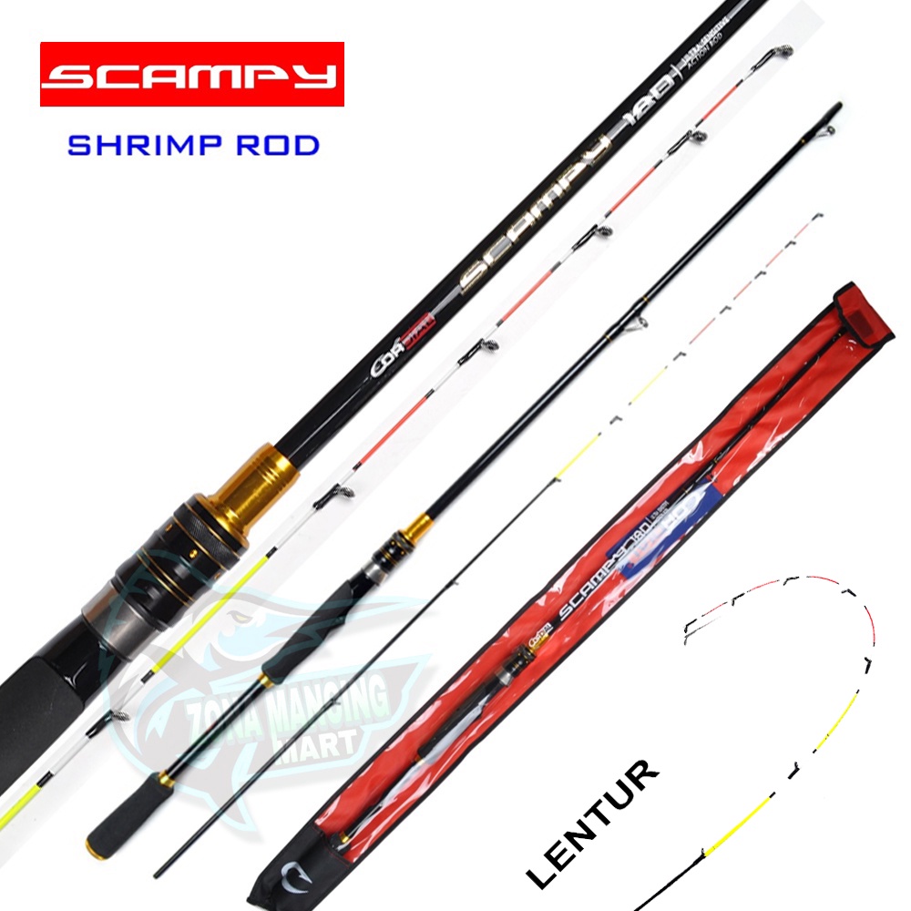 Joran KAIZEN EBIRO | HITARO | NAGAO | CORDIAL SCAMPY 150 - 165 - 180 | Joran Udang | Lentur | Rod | 