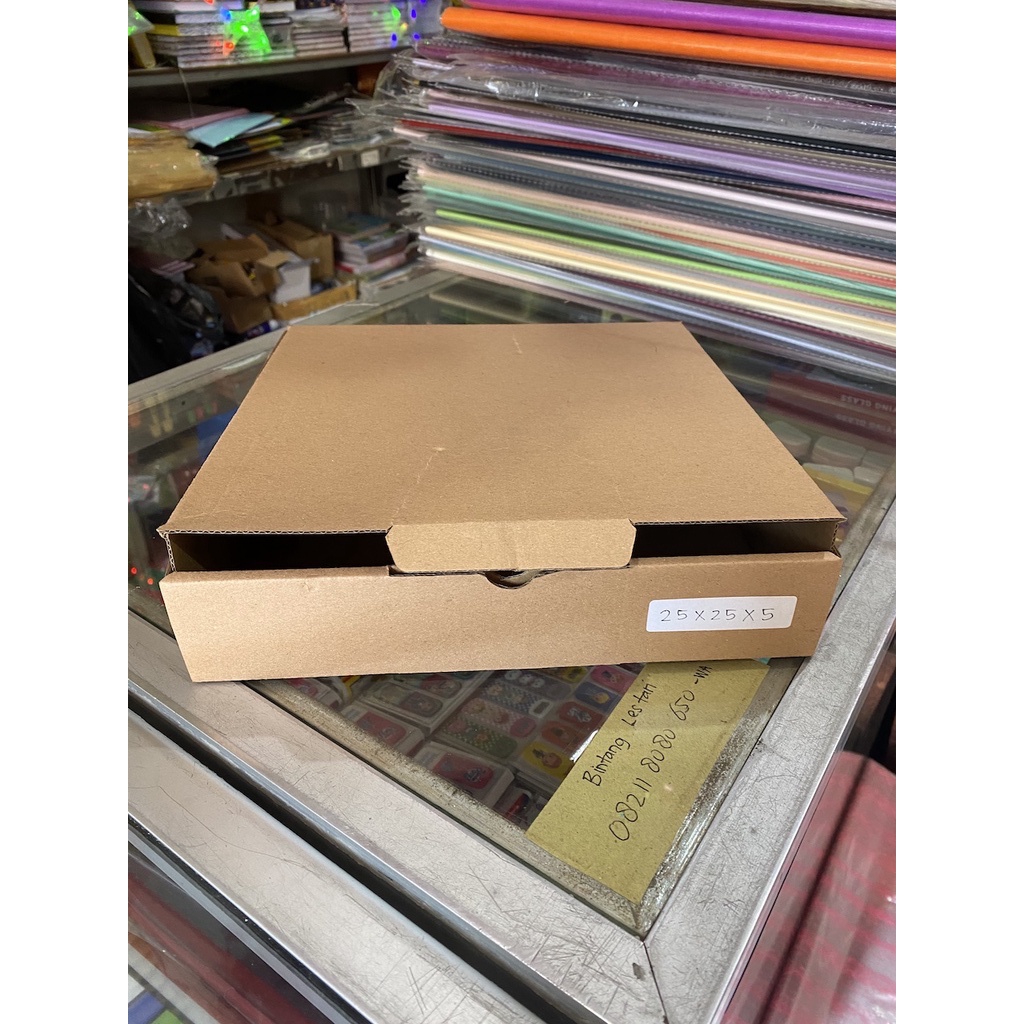 

Dus Pizza Polos 25 x 25 x 5 cm, Box Die Cut, Kotak Packaging, Kardus, Box Pizza, Dus Kue, Eflute
