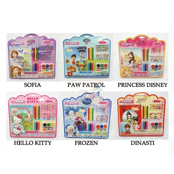 

COLORING SET + MAKE UP BEAUTY ANAK / BUKU MENGGAMBAR / MEWARNAI / COLORING BOOK