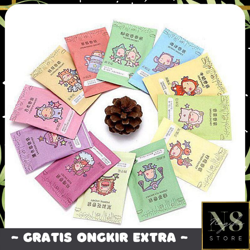 ✨NAGIHI✨ Pengharum Ruangan Sachet Aromaterapi Parfum Ruangan Saset Mini Pewangi Lemari