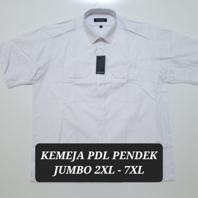 KEMEJA PDL / PANGKAT ALISAN PENDEK JUMBO PILOT BIGSIZE