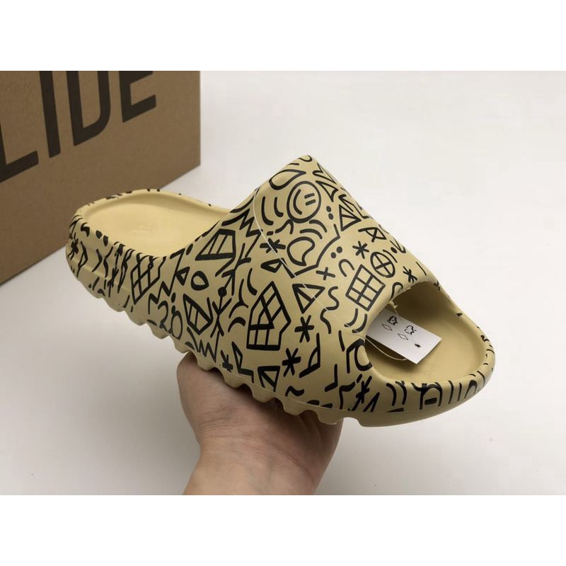 yeezy graffiti slides