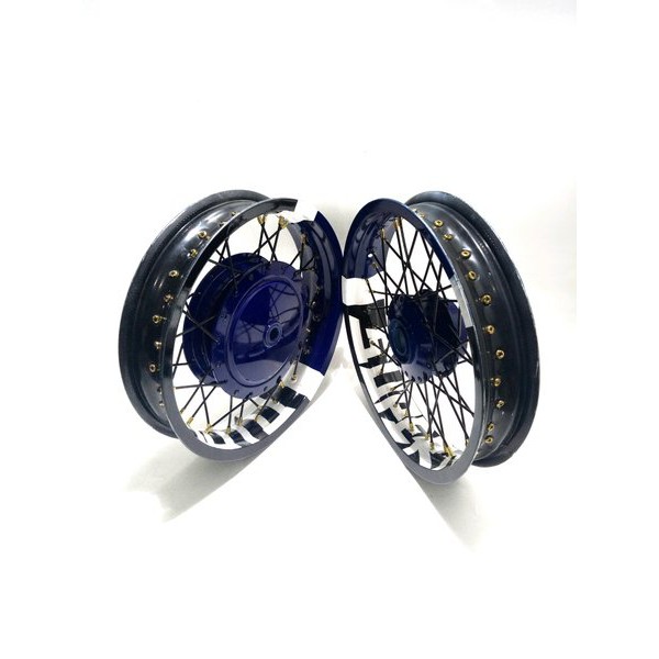 velg sepaket ring 14 jari jari cakram depan tapak lebar motor metic mio xeon extride vario vario150