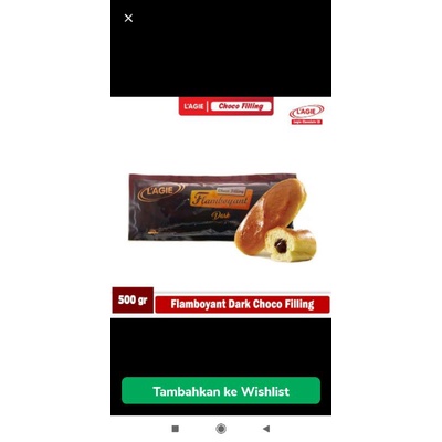 

Lagie Flamboyant Dark Coklat Pasta Coklat Filing isian roti kue 500 gr