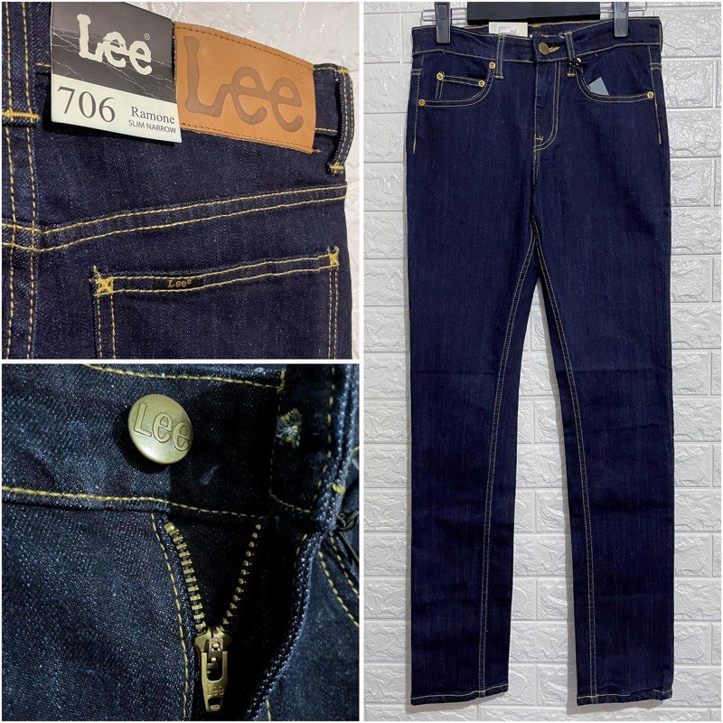 Lee 706 Slim Narrow Skinny Dk Blue