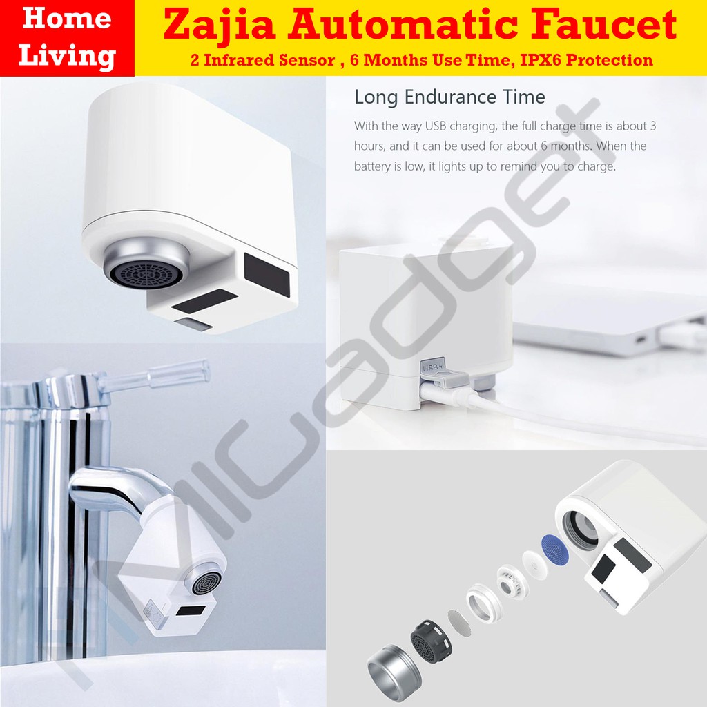 Automatic Smart Water Sensor Infrared Faucet - Keran Air Otomatis - Water Saver TAP