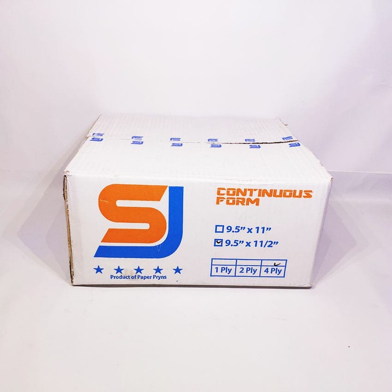 

Paper Pryns Continuous Form 9,5 x 11/2 4ply SJ Orange (1 lembar dibagi 2) - Warna