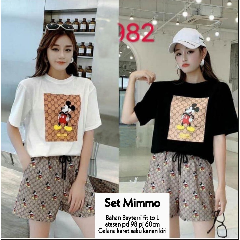 B03 Set Mimmo Bahan babyterri fit to L.atasan ld 98 pj 60+ celana