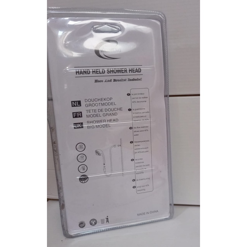 paket hand shower mandi set kotak hijau DB-906 lubang tekanan tinggi