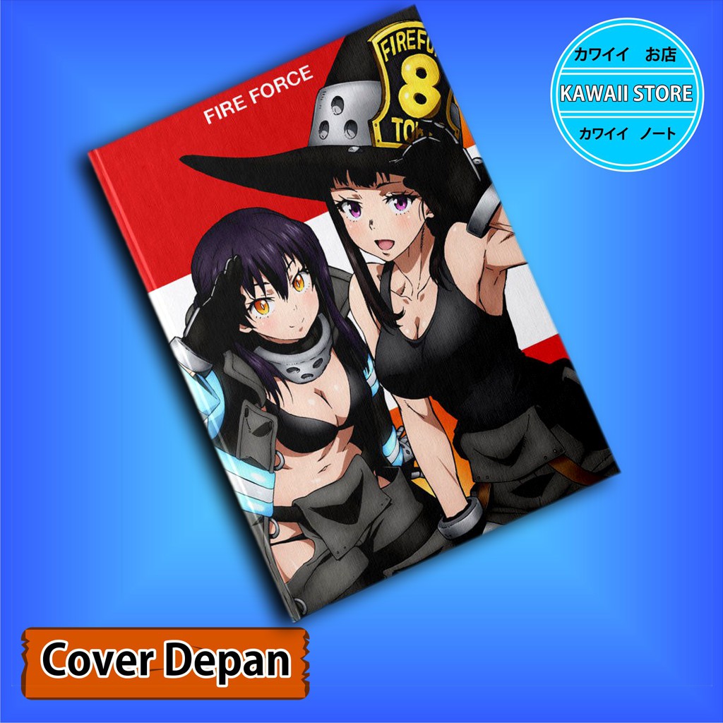 

Notebook / Pocket book Hard Cover Anime Fire Force TAMAKI X MAKI OZE uk A5 & A6 / Notes Book