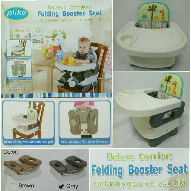 Pliko folding booster seat kursi  makan  bayi  bisa di  lipat 