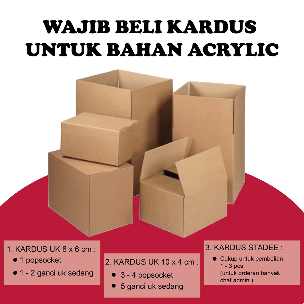

KARDUS CHECK OUT ACRYLIC POPSOCKET / STANDEE / GANCI