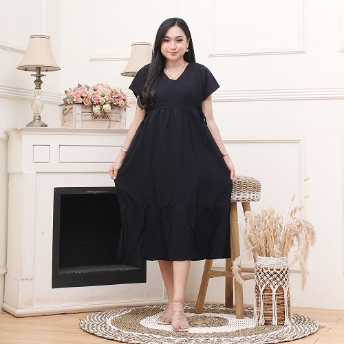 DASTER KIMONO POLOS | DASTER MOTIF SULTAN MANOHARA || DRESS||-kimono hitam