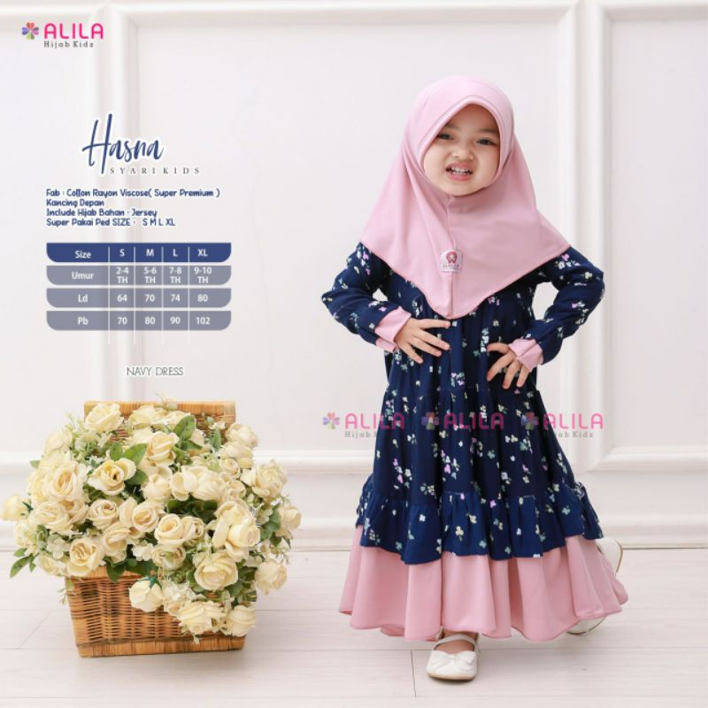 Hasna Syari Kids by Alila / Baju muslim anak / setelan anak