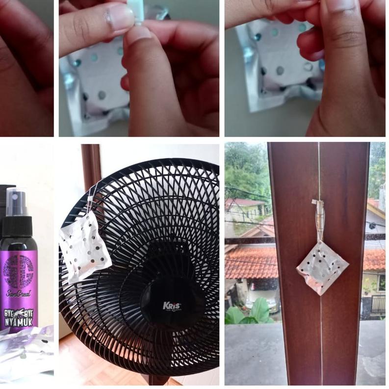 Anti serangga pengusir nyamuk gel siap gantung non pestisida aman dari SanGreat Bye Bye Nyamuk Anak
