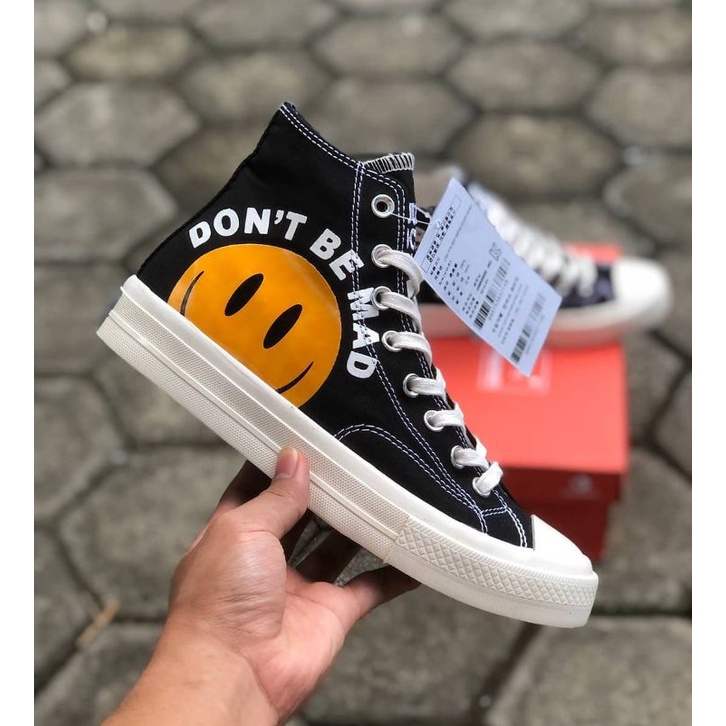 [BISA COD] CONVERSE 70'S HIGH X DON'T BE MAD BLACK PREMIUM