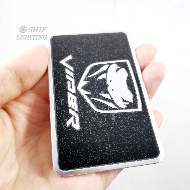 1pc Stiker Emblem Logo Ular Kobra Bahan Aluminum Untuk Mobil Ford Mustang