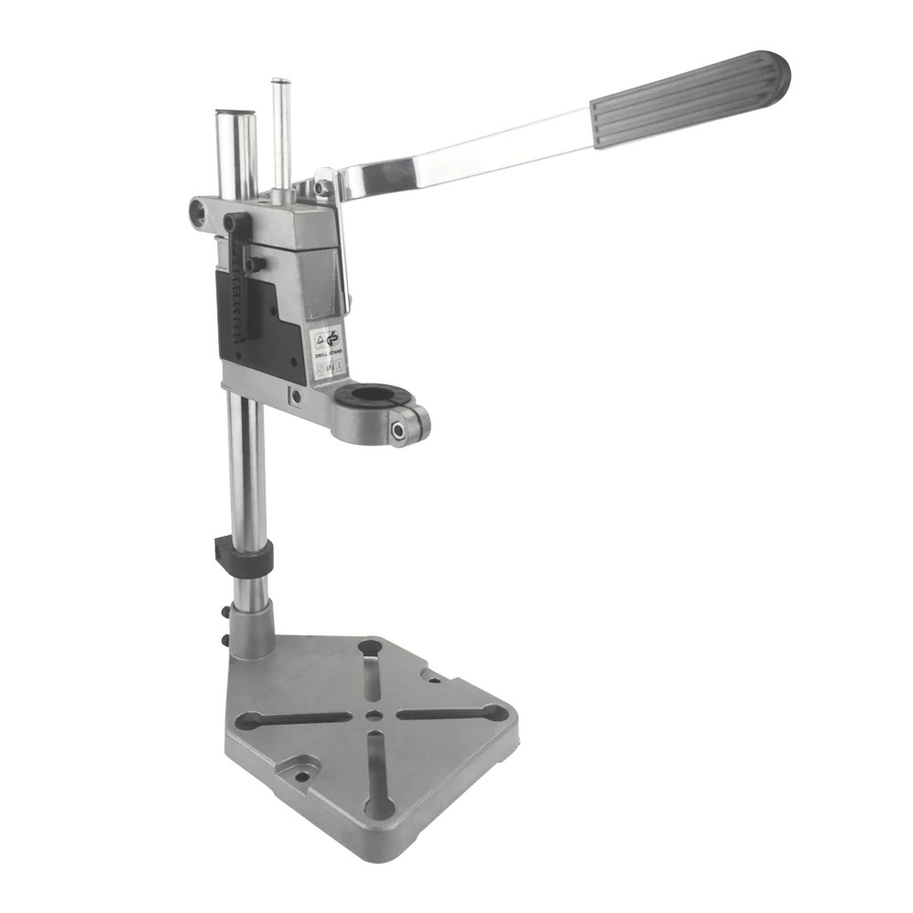 Allsome Bracket Bor Electric Drill Grinder Rack Stand Clamp Bench Press - TZ-6102 - Silver (BARANG P.O)