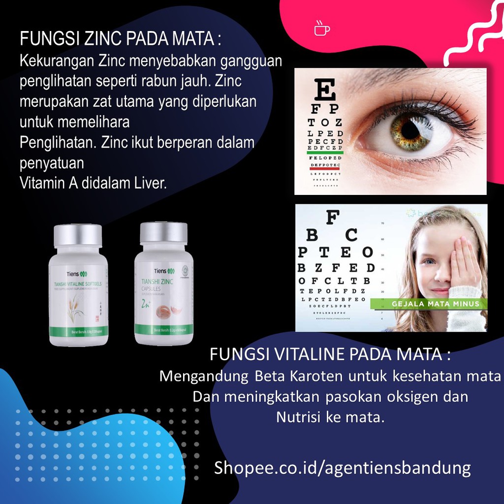 Obat Mata Minus Obat Mata Kesehatan Mata Menurunkan Mata Minus Vitaline Softgel Zinc Capsules Indonesia