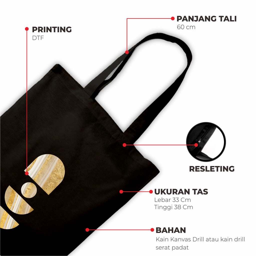 Sevine Totebag Tas Wanita Tote Bag Resleting Fashion Nordic Warna Hitam Black - BNB