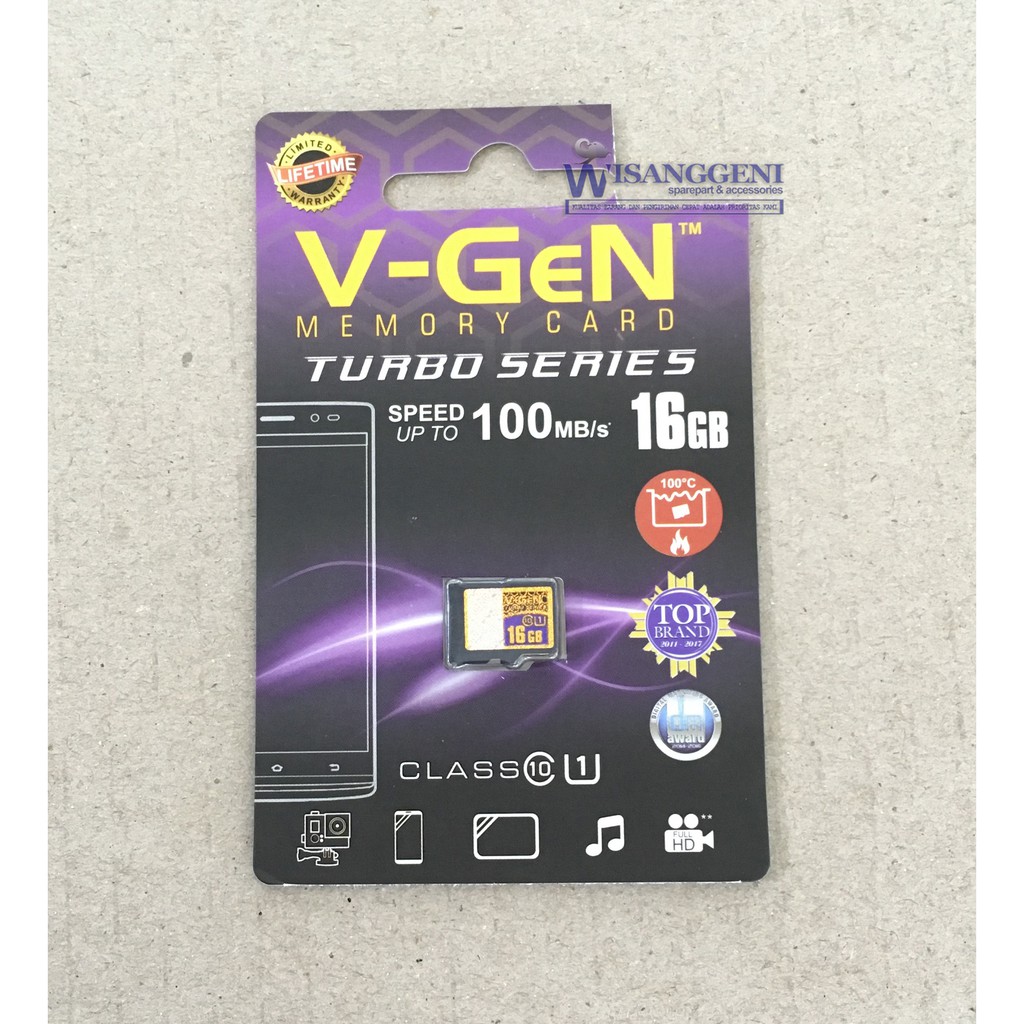 Kartu Memori / Memory Card / MicroSD V-Gen 16 GB Original